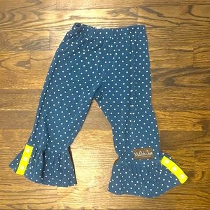 Matilda Jane Polka Dot Ruffle Pants Size 2. Excellent used condition!